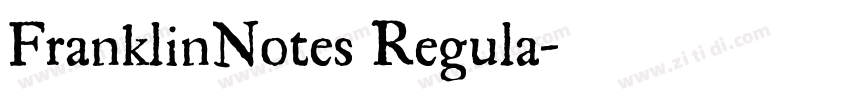 FranklinNotes Regula字体转换